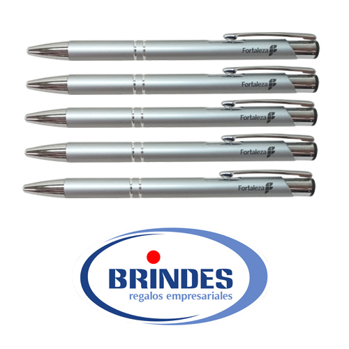 Boligrafo Plateado
